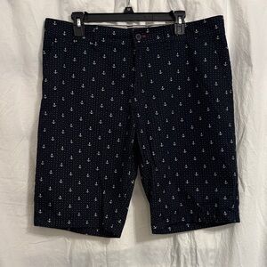 Beverly Hills Polo Club Dark Blue Anchor Print Men's Shorts